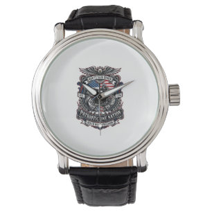 Montre Route patriotique 1776 Cavalier Motard Route Liber