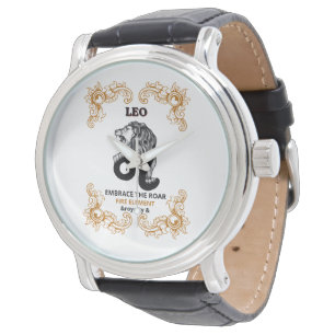 Montre Royauté du zodiaque Lion Embrasser le rugissemen