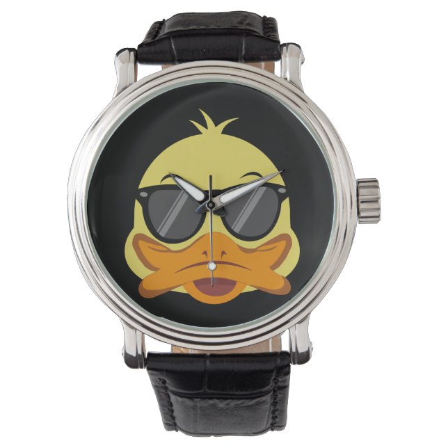 Montre Rubber Duck face Head yellow (devant)