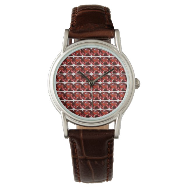 Montre Ruby Gemstone Red (devant)