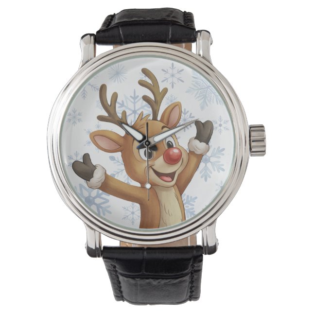 Montre Rudolph with Blue Snowflakes  (devant)