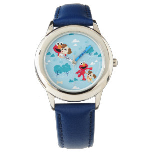 Montre Rue Sésame   Motif Elmo & Tango
