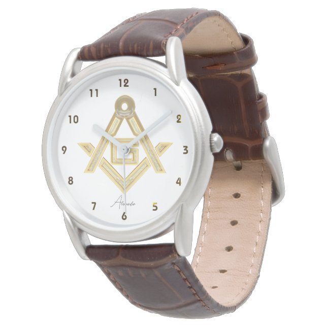 Montre Ruée d'or masonique (Incliné)