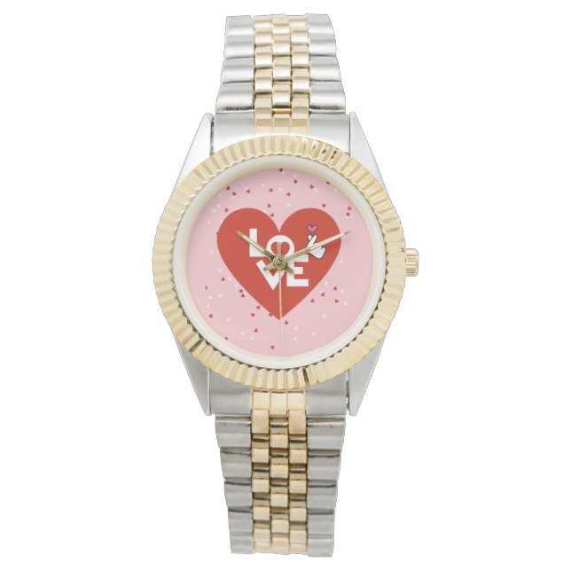 Montre Rustique Valentine's Day Love Classic Women Watch (devant)
