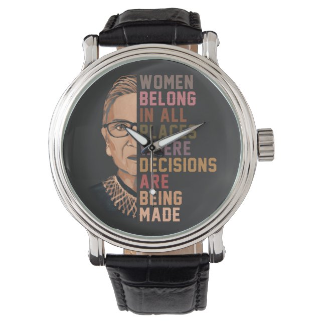 Montre Ruth Bader Ginsburg RBG (devant)