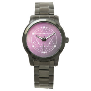 Montre SACRÉ   cube du métatron de géométrie