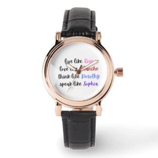 Montre Sagesse de vie Golden Girls Typographie
