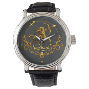 Montre Sagittaire Signe du zodiaque unique, signe stellai