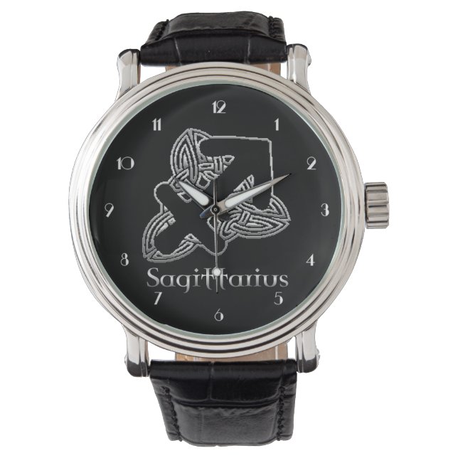Montre Sagittarius Symbole de naissance Céleste noeud Zod (devant)