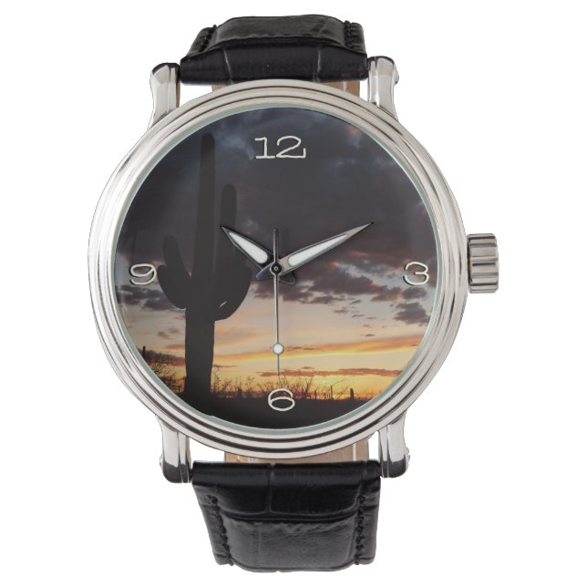 Montre Saguaro Sunset III Arizona Desert Paysage (devant)
