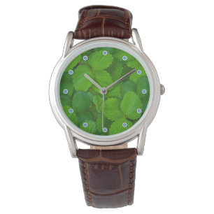 Montre Saint Basil Tulsi Green Mint Feuilles