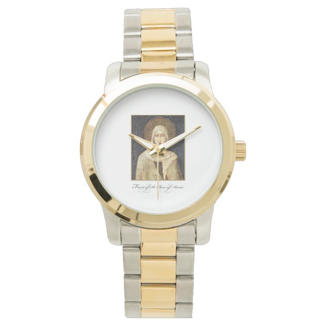 Montre Saint Clare d'Assisi Fête Bénédiction (devant)
