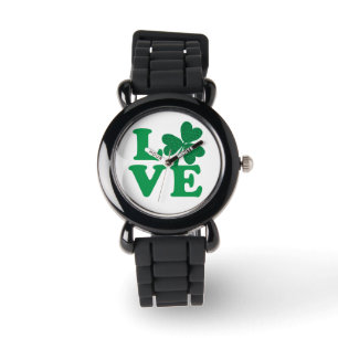 Montre Saint Patrick's Day Amour Shamrock