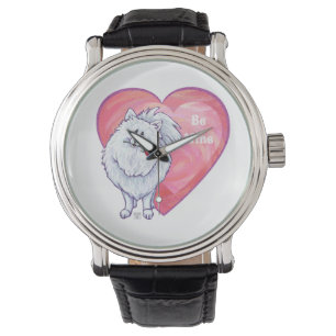 Montre Saint Valentin Poméranie Blanche