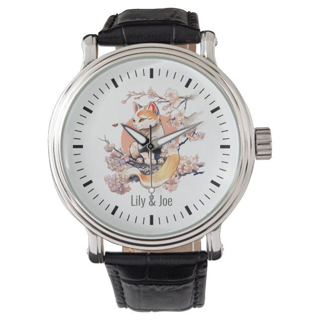 Montre Sakura | Japanesee Style Anime Personnalisable (devant)