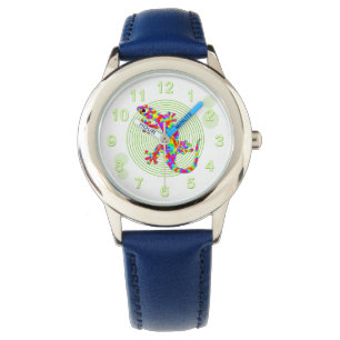 Montre Salamandre d'arc-en-ciel d'amusement