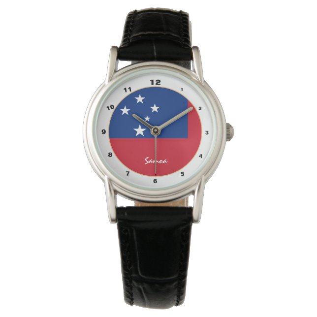 Montre Samoan Flag & Samoa mode tendance /design watch (devant)