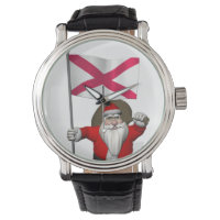 Santa Claus Avec L'Ensigne D'Irlande Du Nord