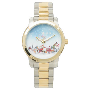 Montre Santa Claus, Snowman Merry Christmas Holiday