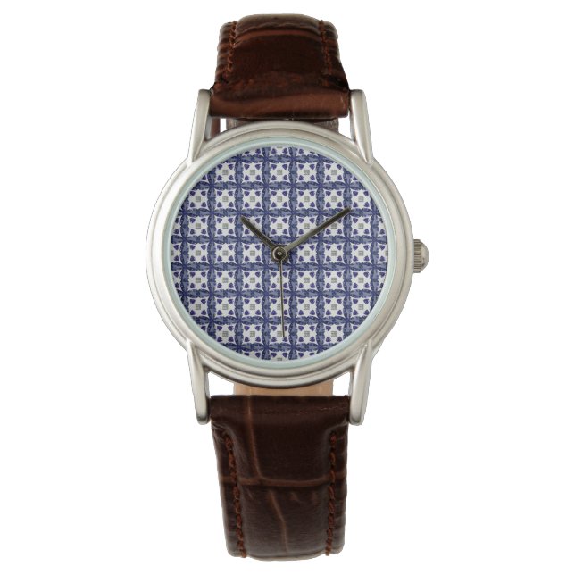 Montre Sapphire Diamond Art, Bleu (devant)