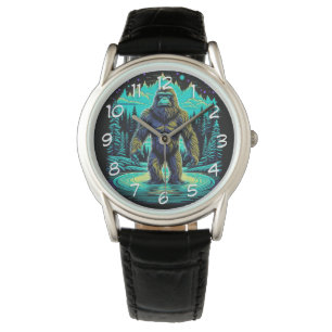 Montre Sasquatch in the Woods Ai Art