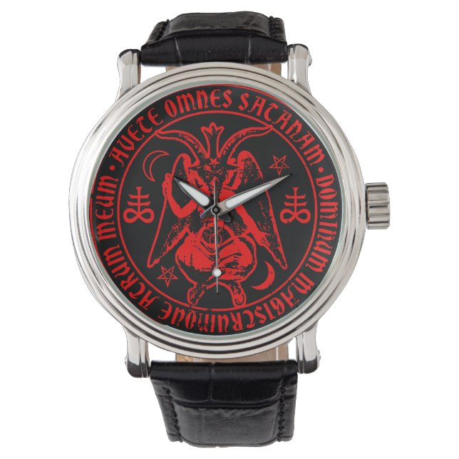 Montre Satanic Baphomet (devant)