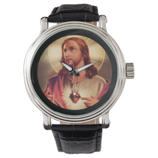 Montre Sauveur aux yeux élevés vers le ciel