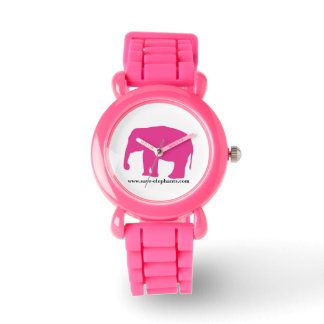 Montre Save-Elephants.com Girls Pink Elephant Watch
