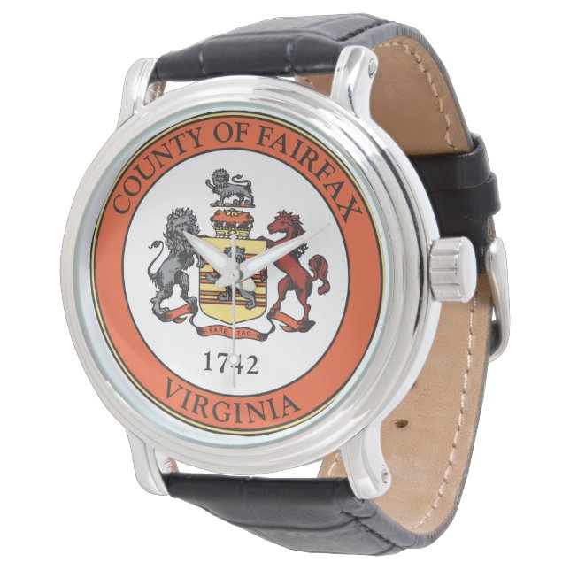 Montre Sceau du comté de Fairfax, Virginie (Incliné)