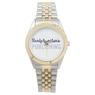 Montre Scénaristes éditant le bleu marine/montre grise