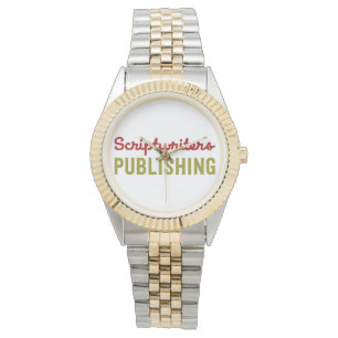 Montre Scénaristes éditant le rouge/montre d'or