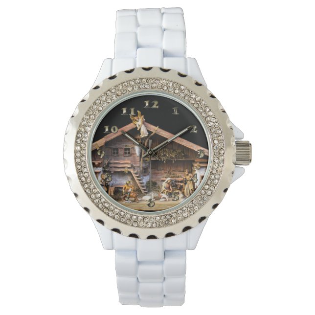 Montre Scène de la Nativité de Noël (devant)