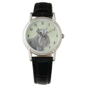 Montre Schnauzer (Giant, Standard) Peinture - Chien Art