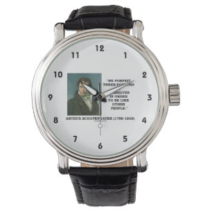 Montre Schopenhauer nous renonçons à trois-quarts