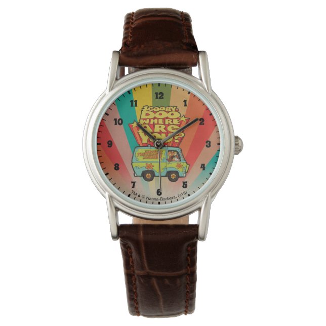 Montre Scooby-Doo | "Où Es-Tu ?" Retro Cartoon Van (devant)