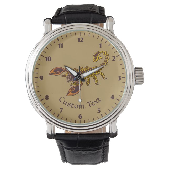 Montre Scorpion de noeud celtique (devant)