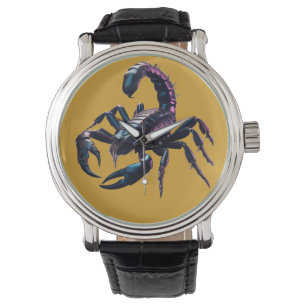 Montre Scorpion noir venimeux
