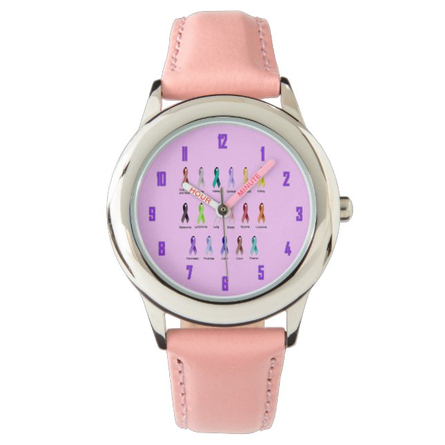 MONTRE SENSIBILISATION AU CANCER (devant)