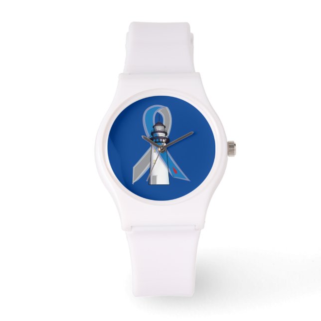 Montre Sensibilisation au diabète Ruban Phare de l'espoir (Recto)