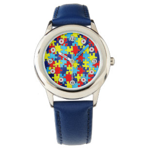 Montre Sensibilisation sur l'autisme-Puzzle par Shirley T