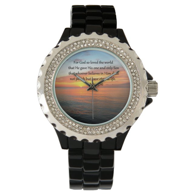 MONTRE SERENE JOHN 3:16 PHOTO DU LEVER (devant)