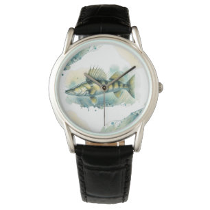 Montre Série aquarelle : Zander/Walleye
