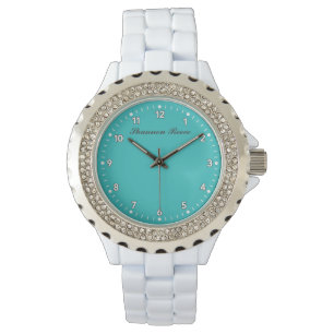 Montre Série de couleurs bleu bleu bleu turquoise