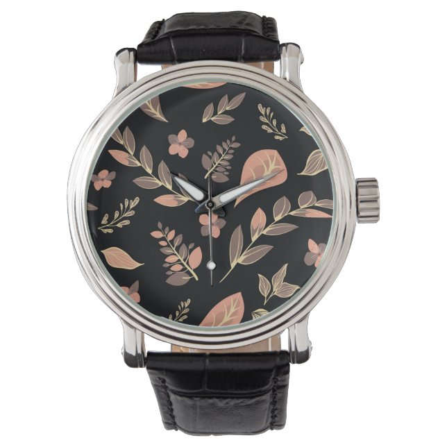 Montre Série de motifs de fleurs (devant)