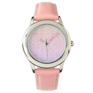 Montre Série de motifs mandala Soft Pink Dream