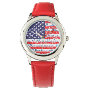 Montre Serment d'allégeance drapeau USA