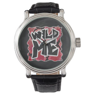 Montre Serpent Wild Me Black et Red Print