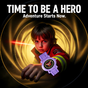 Montre Service D'Incendie Insigne Or Et Rouge Avec Axes D