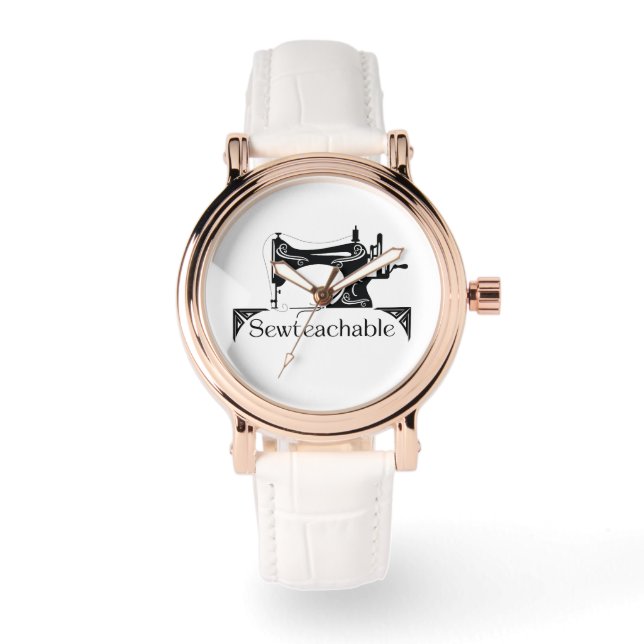 Montre Sewteachable eWatch Watch (White) (Recto)