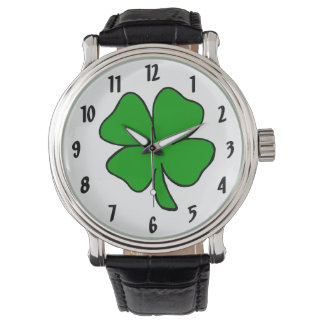 Montre Shamrock irlandais